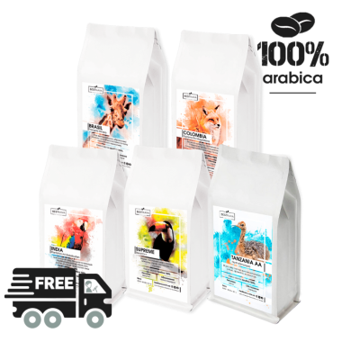 Набор кофе в зернах ДЛЯ ТУРКИ и ЧАШКИ 1250 г.